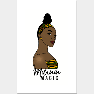 Melanin Magic Black Queen Black History Month Gift Posters and Art